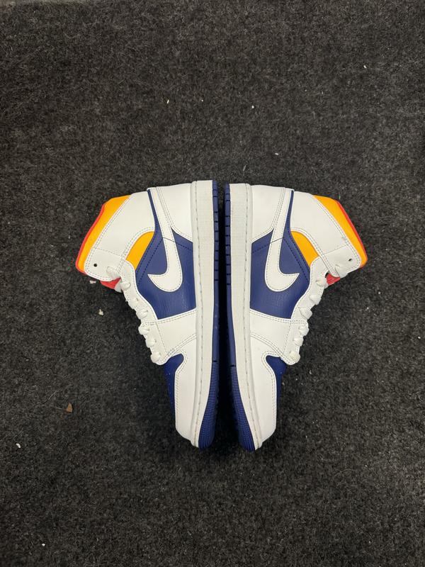 Jordan 1 Mid Royal Blue Laser Orange