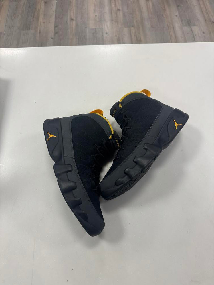 Jordan 9 Retro Dark Charcoal University Gold