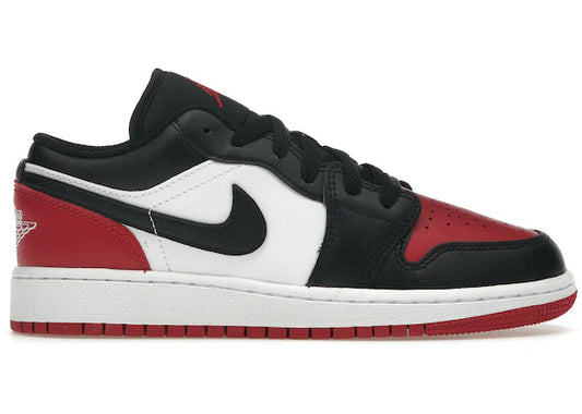 Jordan 1 Low Bred Toe 2.0 (GS)