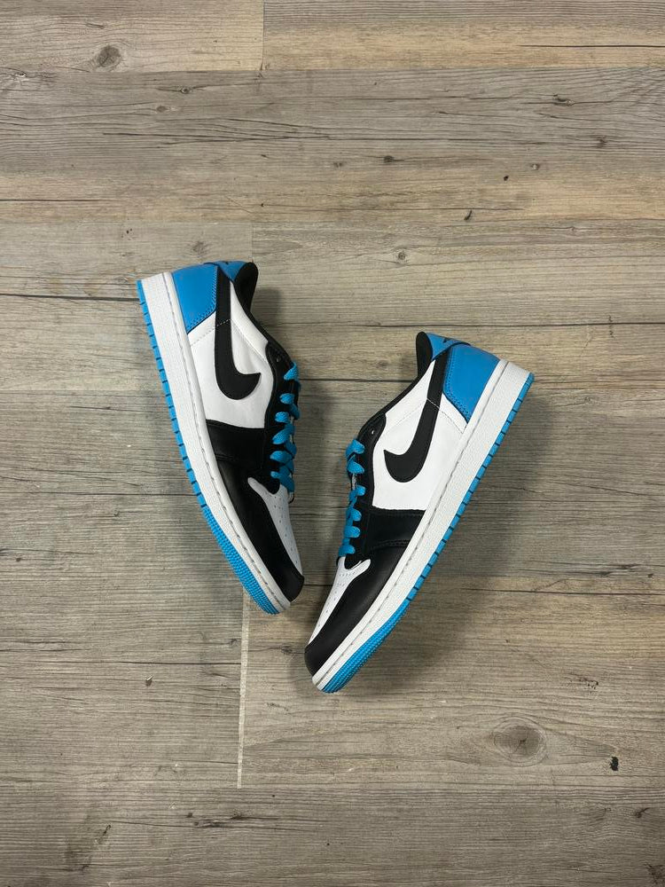 Jordan 1 Retro Low OG Black Dark Powder Blue