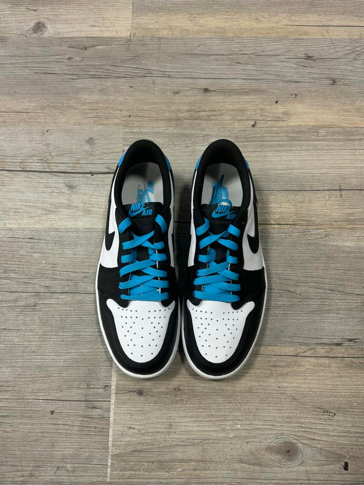 Jordan 1 Retro Low OG Black Dark Powder Blue